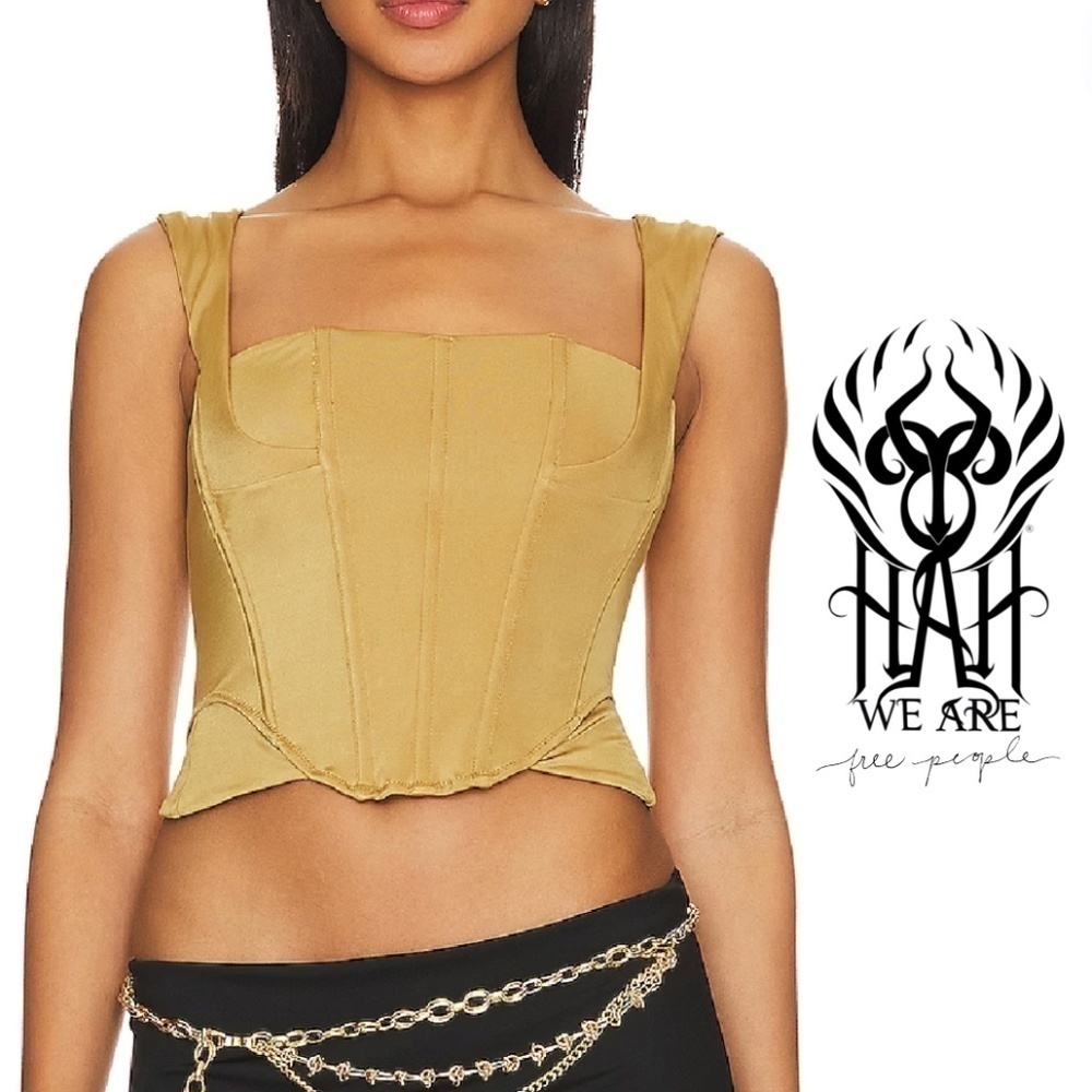 We Are HAH NWT Free People Knock Out Top - Shroom - Size Small